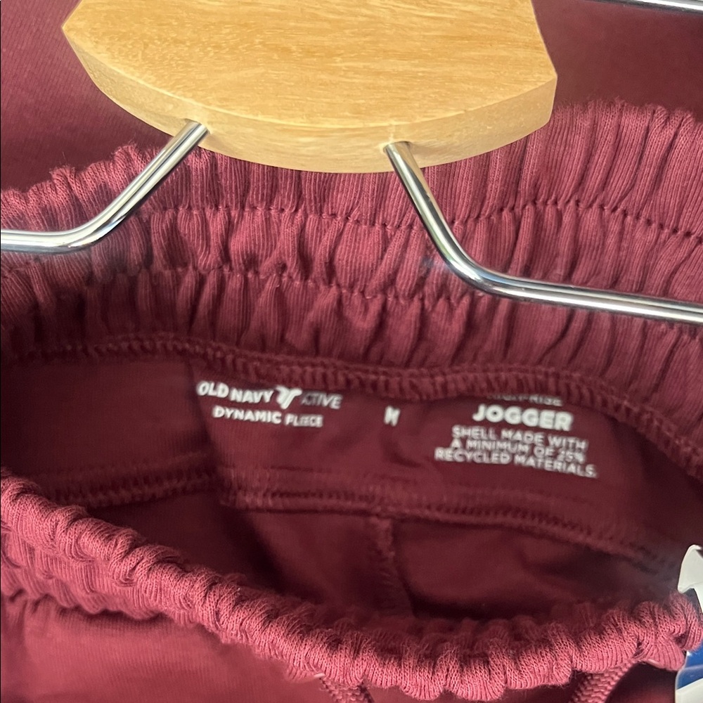 Old Navy Burgundy Jogger Pants size medium - Picture 10 of 11